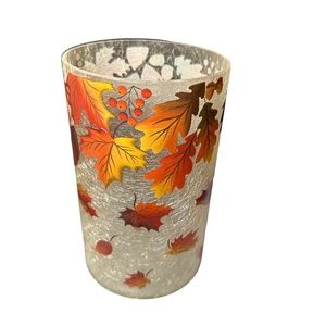 Yankee Candle 1711150 Crackled Fall Leaf V Large Jar Candle Holder